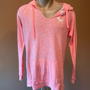 PINK Coral Hoodie Beach Tunic/Sweatshirt